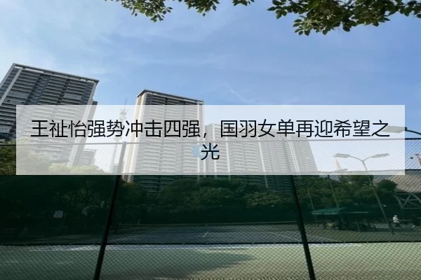 王祉怡强势冲击四强，国羽女单再迎希望之光
